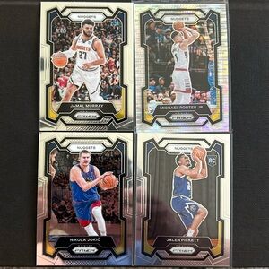 23-24 prizm basketball lot / Michael Porter Jr. Silver Pulsar Prizm / Jokić Base